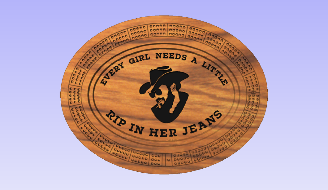 Yellowstone Cribbage Board 5 (RIP)